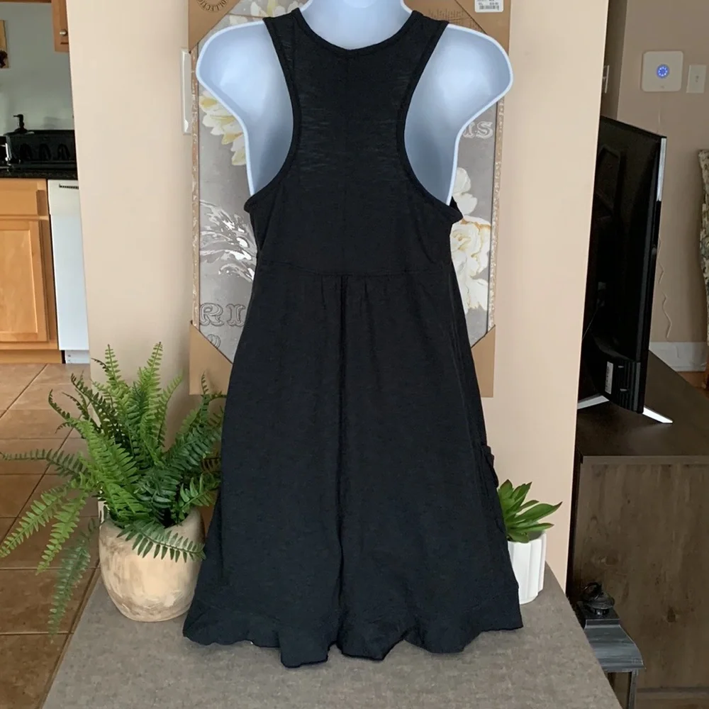 ATHLETA Black Racerback Beach Coverup with Pockets S - Picture 2 of 9